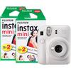 INSTAX Fujifilm Instax Mini 12 - Fotocamera istantanea con confezione da 40 pellicole, colore: Bianco argilla