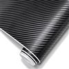 Spurtar Pellicola Vinile Fibra di Carbonio Nero 3D per Auto 30,5 X 152 cm | Wrap Adesivo 3D per Auto e Moto, Effetto Carbonio, Anti Bolle con Canali d'Aria per Personalizzazioni DIY Interne ed Esterne