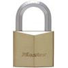 Master Lock 1155EURD Lucchetto con Chiavi in Ottone Massiccio e Archetto Esagonale, Oro, 8.2 x 5 x 2.6 cm