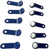 JYJRFID DS1990A-F5, etichetta iButton con maniglia nera a parete (blu, 10 pezzi)
