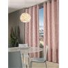 Home Collection Bali Tenda con Anelli, Poliestere, Bordeaux, 140x280 cm