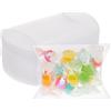 BENECREAT 50PCS Scatola di Favore per Cuscino in Plastica Trasparente 9x7x2.5cm Scatola Regalo per Dolciumi per Scatola di Imballaggio per Feste di