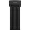 ABUS Lucchetto pieghevole BORDO 6200K SH - Lucchetto flessibile per biciclette con supporto - Corpo del lucchetto ruotabile di 360 gradi - Sicurezza grazie all'acciaio temprato - 127 cm, nero