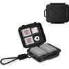 Kiorafoto Custodia portatile per batterie e schede di memoria per fotocamere, con spazio per 3 schede SD, 4 schede CFexpress Type-B/XQD e 2 batterie per fotocamere EN-EL15 EN-EL15b EN-EL15c