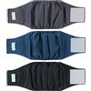 Wegreeco - Pannolini lavabili per cani maschi (confezione da 3) - lavabili per cani maschi, XX-Large, nero, carbone, blu marino.