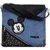 Desigual borsa a tracolla zaino Mickey Backpack Denim Dark Blue multicolore
