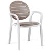 NARDI PALMA POLTRONA BIANCO TORTORA 4023700010