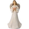 Grace4Joy Statuette di angelo custode, dipinte a mano, angelo curativo, decorazione per la casa, decorazione da tavola, regalo per donne, Ringraziamento, Natale o San Valentino