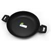 zanetti - Evolution Tegame induzione Diametro 24 cm, Tegame Antiaderente con 2 Maniglie, Alto Spessore, Colore Nero