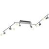 Trio Leuchten Lampada A Barra Con 6 Spot, Alluminio Trio 821410605 Clapton Faretto LED, 6x4.5 W, Cromo, 150 cm 5 W, Unica