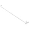 ACHIM Fantasia - Bastone per tende singolo per finestre, larghezza regolabile da 45,7 a 71,1 cm, con staffe e ferramenta, facile da installare, colore: bianco
