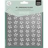 Vaessen Creative Cartella per Embossing 3D Sfondo Fiori (Bloom) 15 x 15 cm - Cartelle per Goffratura per DIY, Biglietti Fatti a Mano, Journaling e Scrapbooking