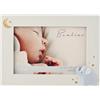 Bambino by Juliana Cornice portafoto, rettangolare, orizzontale, con simbolo di elefante, 15,2 x 10,2 cm, bianco