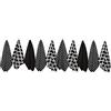Penguin Home Premium Strofinaccio da cucina in puro cotone 100%, set di 10 asciugamani da cucina, set di asciugamani da cucina morbidi e resistenti, lavabile in lavatrice, 65 x 45 cm, colore - Nero