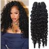 Yavida Burmese Curly Bundles Human Hair 16 Pollice 100% Unprocessed Quick Weave with Spiral Curly End Real Human Hair Extensions
