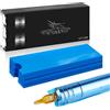 Jeesblsy Sacchetti Penne Tatuaggi 200 Pezzi, Usa e Getta Coperture Macchine Tatuaggio, Copri Penna Tattoo Copertine per Maniche Ma Pen Monouso Accessori (Blu)