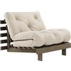 KARUP - Poltrona trasformabile Roots - Beige - Pino massello certificato FSC laccato
