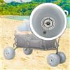Ruote a palloncino professionali grigie per carrello da kayak
