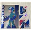 Capcom Rockman Megaman supporto acrilico Canbadge Clearfile set di 3 TUTTE LE OPERE ...