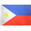 AZ FLAG Bandiera Filippine 90x60 cm Filippina Poliestere Leggero Asola | Uso interno bandiera decorativa Philippines doppie cuciture e bordi rinforzati con guaina per asta