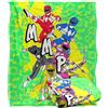 LOGOVISION Power Rangers Mmpr Group Attack Coperta super morbida al tatto setoso - 152 x 127 cm
