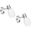 ledscom.de 2 pz. applique LUPI con interruttore, a fiamma singola incl. filamento di candela E14 LED 4,1W 458lm bianco extra-caldo