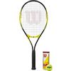Racketworld Wilson Energy XL 2025 - Racchetta da tennis, colore: Nero/Giallo