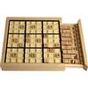 Andux Sudoku Puzzle Gioco da Tavolo con Cassetto in Legno Numero SD-02 (nero)