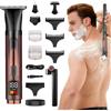diceevil Rasoio Corpo Uomo 4 in 1, IPX6 Impermeabile con Manico Estensibile | Impermeabile IPX6 | Manico Estensibile Regolabile | Uso Multifunzionale | Ricaricabile USB per Corpo e Barba