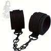 HAZURE 1 set di manette nere in nylon con catena metallica per giochi di ruolo