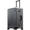 LEVEL8 Valigia, valigie da viaggio telaio in alluminio valigia a mano Cabin con doppio TSA Lock Suitcase Zipperless Blu