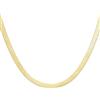 CARISSIMA Collana da Donna in Oro Giallo 9 ct, Catena a Spina di Pesce da 3,4 mm, Lunghezza 46 cm