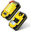 WARSUN Lampada da lavoro c LED COB 1200 lumen Super luminosa portatile lampada con base magnetica e gancio 30 W lampada mecanica per la riparazione (giallo)