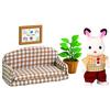 Sylvanian Families - 5013 - Papà Coniglio Cioccolato E Divano