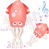 hahaland Dancing Squid Giochi Bambini 1 Anno - Giocattolo Gattonare con Musica e Luci, Polpo Danzante Interattivi per Bimba 6 12 18 Mesi - Regalo Bambino 1 2 Anni Compleanno