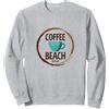 Mademark Ripetizione Coffee Beach: Delizia degli Amanti della Caffeina costiera Felpa, Unisex per Adulti, Navy, XL