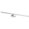 Eglo LED Applique da parete Pandella 1, Lampada specchio LED in alluminio | e plastica, Lampada da bagno in cromo, argento, bianco, LED per ambienti umidi luce neutra, IP44, L 60 cm