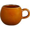 GENEVIEVE LETHU 536182 Tazza da 11 cl in gres, collezione Perle de Kalahari, Ø 5 cm H 5,5 cm, colore: Marrone