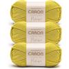 Caron Simply Me - Gomitolo di filato Merino Autumn Gold, confezione da 3 pezzi, 100 g, 50% acrilico, 50% lana merino, #3 DK (leggero), 200 m, per maglia/uncinetto