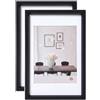 walther design Steel Style ES015BD - Cornice portafoto in plastica, 10 x 15 cm, confezione da 2, nero