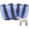 Gallopoff 4 stivali da mosca per cavalli, larghi, traspiranti, a maglia fine, proteggono da affaticamento delle gambe e schiacciamento, ideali per l'estate