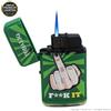 TOBALIQ ' MY FUCKING LIGHTER ' JET TURBO FLAME | ACCENDINO COLOR VERDE CON TURBO JET FIAMMA ANTIVENTO