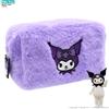 TakeCare BEAUTY CASE KUROMI : BORSELLINO PELOSETTO PORTA TROUSSE, TRUCCHI, COLORI, PENNE, CANCELLERIA, ECC.. | UFFICIALE SANRIO