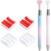 FIUTEKO Set Accessori Diamond Painting Penna Penna Ricaricabile con Cera Rosa Bianca Kit Puntatore Strass per Diamond Painting faidate, Penna Gradient Colore Rosa‑Blu/ Rosa‑Bianca, Regalo per Principianti