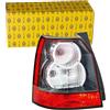 HELLA 2VA 354 666-111 Luce posteriore, Lampadine, bianco (2x) ECE/SAE/CCC, Sx