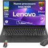 Lenovo Notebook Pc Portatile Lenovo V15 N100 Ram 8Gb SSD 256Gb Win 11 Mouse Pen usb
