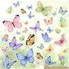 WandSticker4U®- [Pastello] Adesivi per finestre FARFALLE bambini decorativi I Decorazioni vetrofanie per finestre bambini cameretta bagno pellicola per vetri piccole farfalle (senza colla)