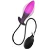 AMAZBEE Plug anale indossabile in silicone con base a T Plug anale gonfiabile con chiglia incorporata Massaggiatore prostatico espandibile per la dilatazione anale