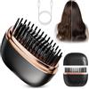 Piashow Mini piastra lisciante senza fili con regolazione della temperatura a 3 livelli, riscaldamento rapido 10 secondi, piastra lisciante ricaricabile USB per capelli e barba (nero)