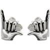 FashionJunkie4Life Sterling Silver Aloha Hang Loose Post Stud Earrings, ASL Letter Y, Argento sterling